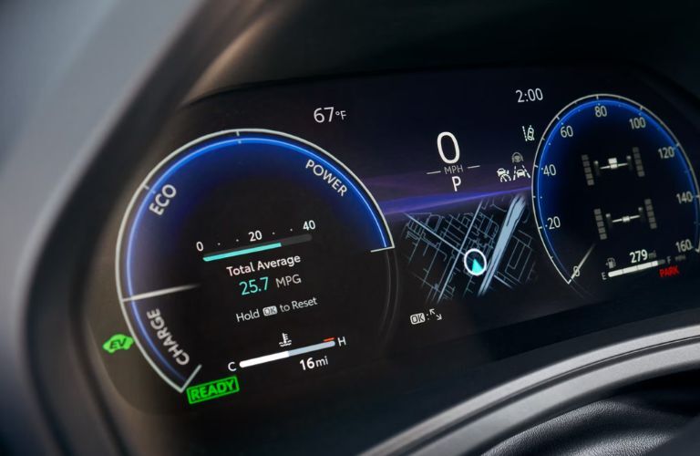 driver's display in the 2025 Toyota Grand Highlander Hybrid
