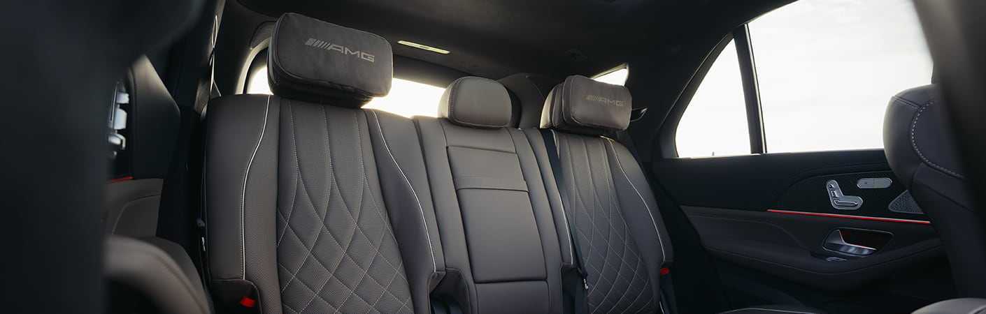 The luxurious rear seating in the 2027 GLE SUV