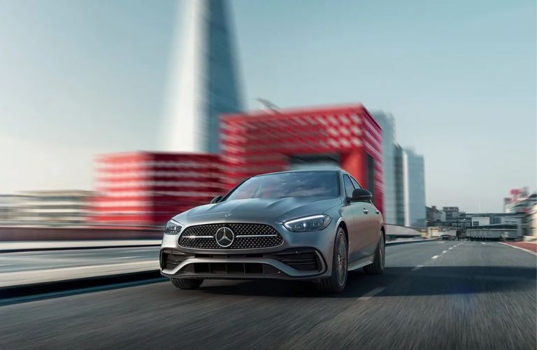 diagonal front view image of the 2025 Mercedes-Benz C 300 Sedan