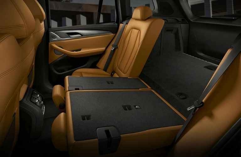 Foldable back seats of the 2022 BMW X3