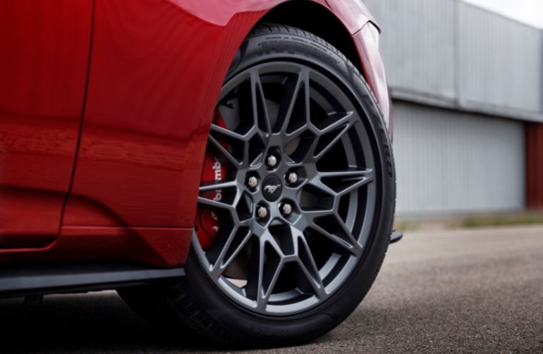 image of a wheel of the 2024 Ford Mustang