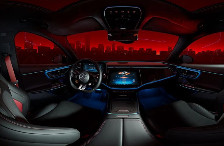 cockpit of the 2026 Mercedes-AMG® E 53 HYBRID Wagon 