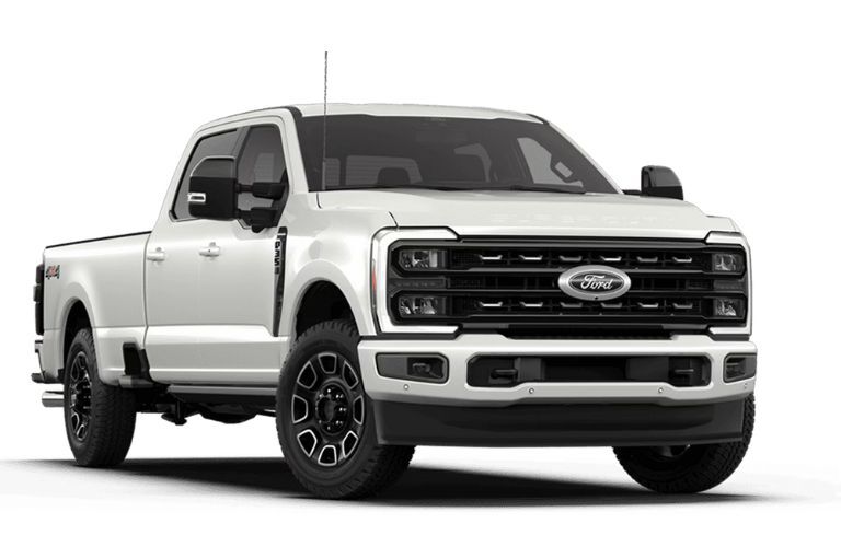2026 Ford Super Duty F-350 Platinum front and side view
