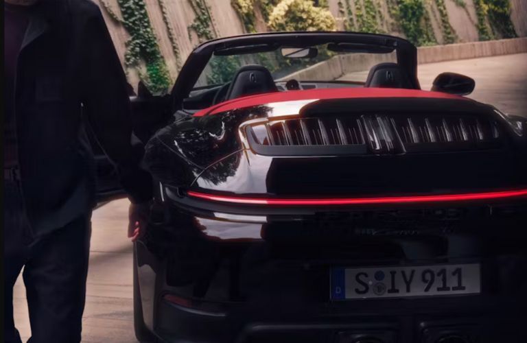rear view of the 2025 Porsche 911 Carrera Cabriolet