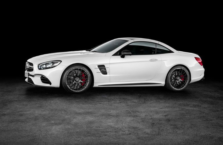 White 2017 MB SL Side Exterior