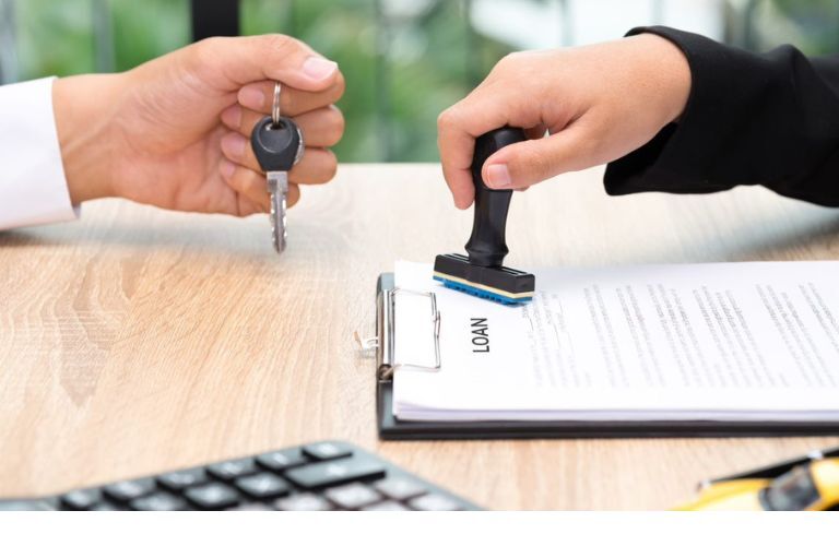 Stamp on loan documents