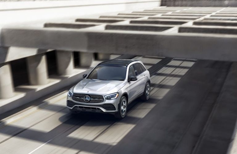 2022 Mercedes-Benz GLC 300 SUV on a bridge