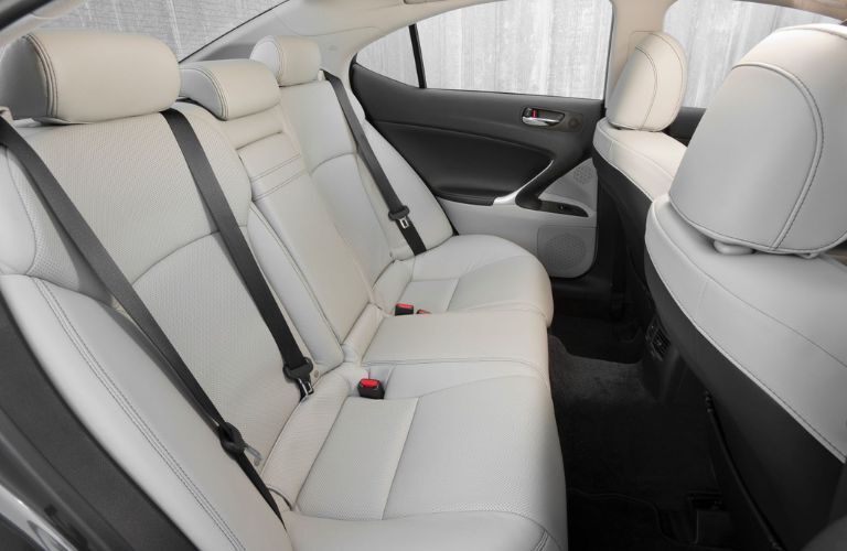 Rear seats view of the 2011 Lexus IS 350