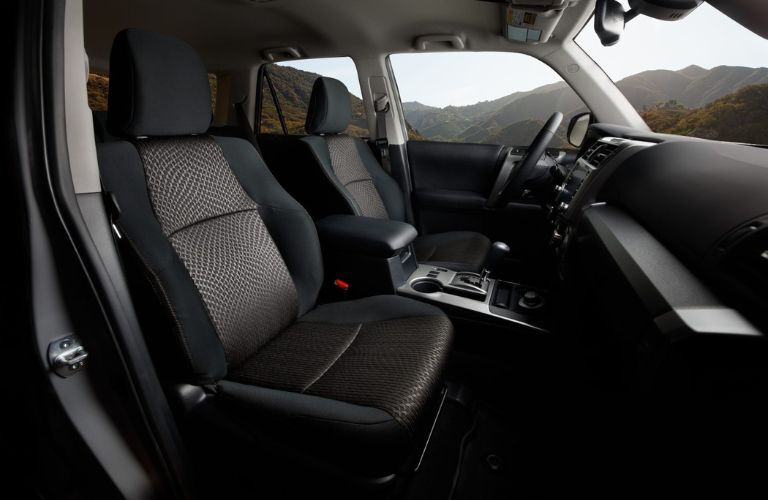 Front seating area of the 2021 Toyota 4Runner is shown.