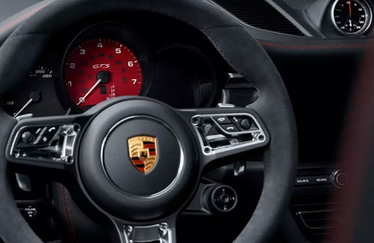 A closer look at the interior of the 2021 Porsche Macan GTS