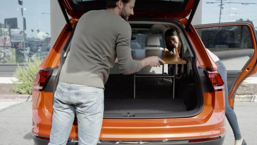 Tiguan's increased cargo capacity