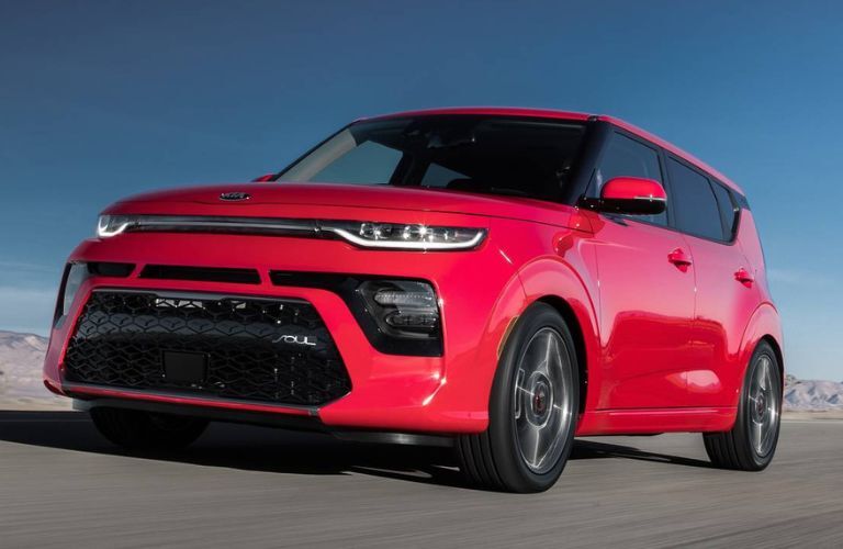 2021 Kia Soul front and side view