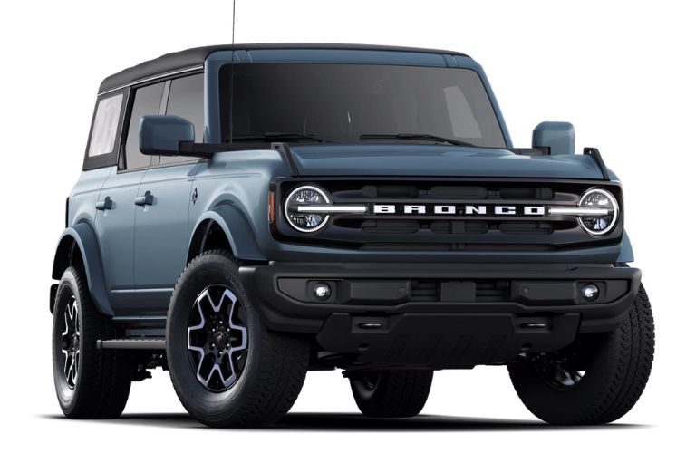 2025 Ford Bronco Outer Banks front view on white