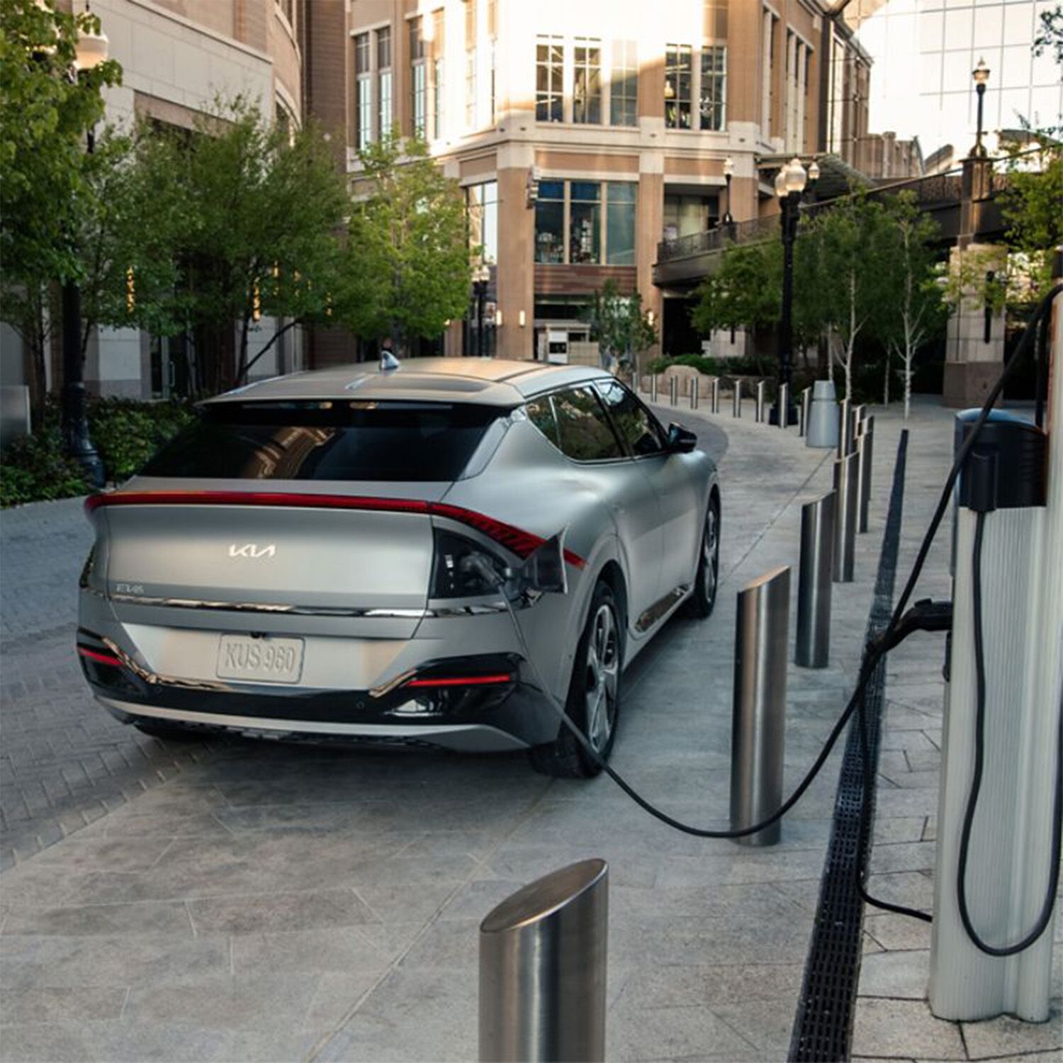 2024 Kia EV6 Charging Credits at Charging Station