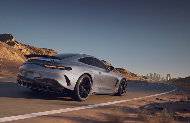 Rear view of the 2027 Mercedes-AMG® GT 63 S E PERFORMANCE 4-Door Coupe