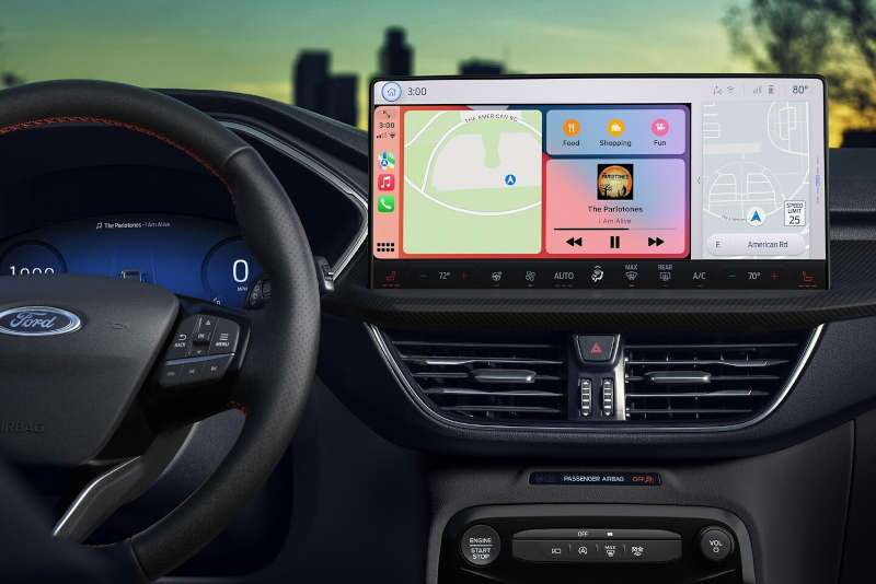 The controls and displays in the 2025 Ford Escape