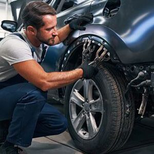 Person doing repair