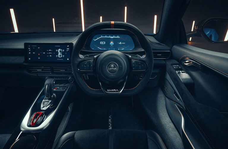 Dashboard View of the 2023 Lotus Emira