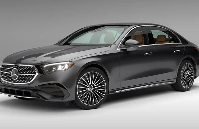 diagonal front view image of the 2024 Mercedes-Benz E 450 4MATIC Sedan