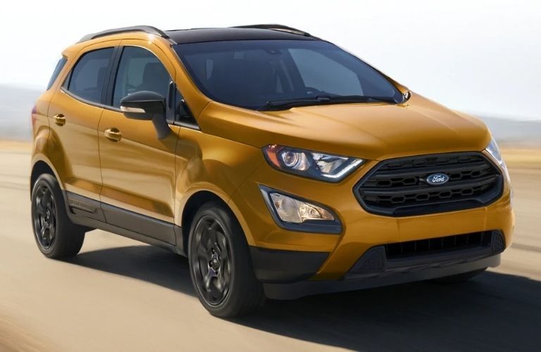 Ford EcoSport SUV parked in an open area