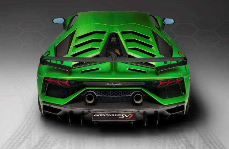 2021 Lamborghini Aventador SVJ rear view