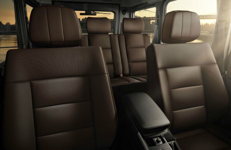 Front seats of the 2016 Mercedes-Benz G-Class