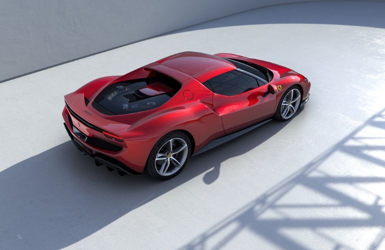 aerial view of the 2024 Ferrari 296 GTB