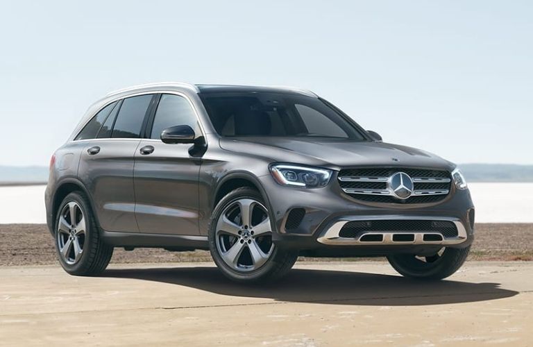 View of the 2022 Mercedes-Benz GLC on the road