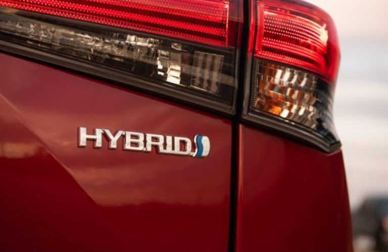 Taillight of the 2021 Toyota Highlander Hybrid