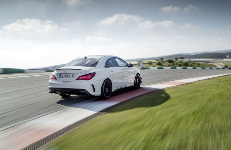 2017 Mercedes-Benz CLA driving on a race track
