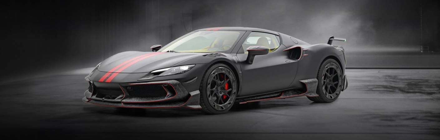 The exclusive Ferrari 296 GTB Mansory near Miami