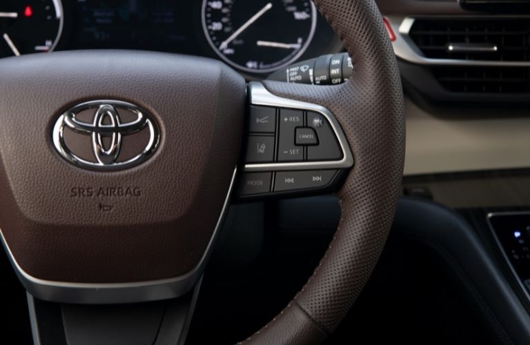 Steering wheel of the 2022 Toyota Sienna