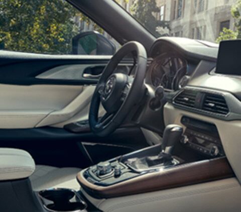 2023 Mazda CX-9 Signature's interior design available in Maple Shade, NJ