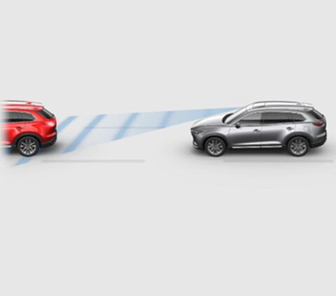 2023 Mazda CX-9 with advanced smart city brake support with pedestrian detection in San Juan Capistrano, CA