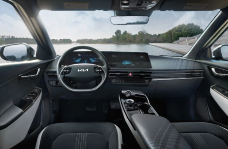 dashboard view of the 2023 Kia EV6