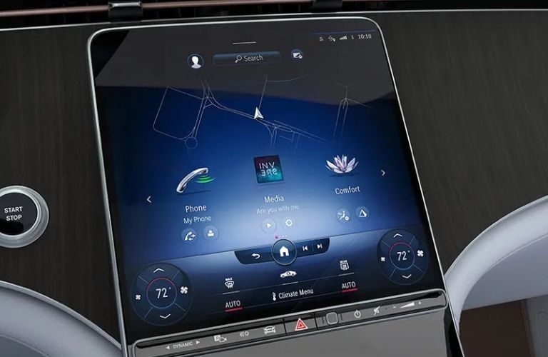 touchscreen of the 2025 Mercedes-Benz EQE 350 4MATIC® SUV