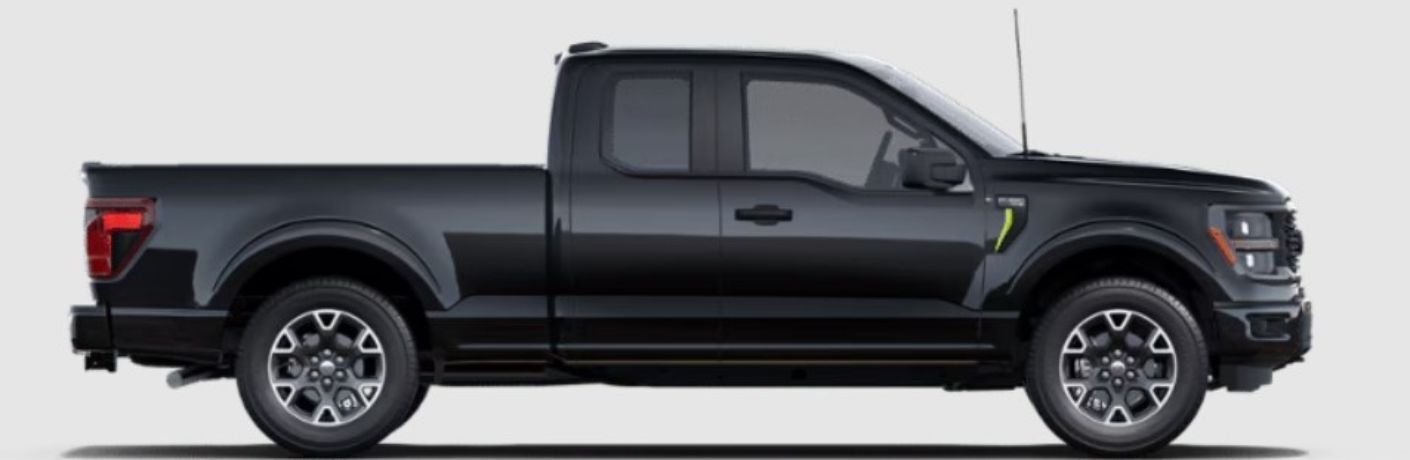 2025 Ford F-150 STX side view on white