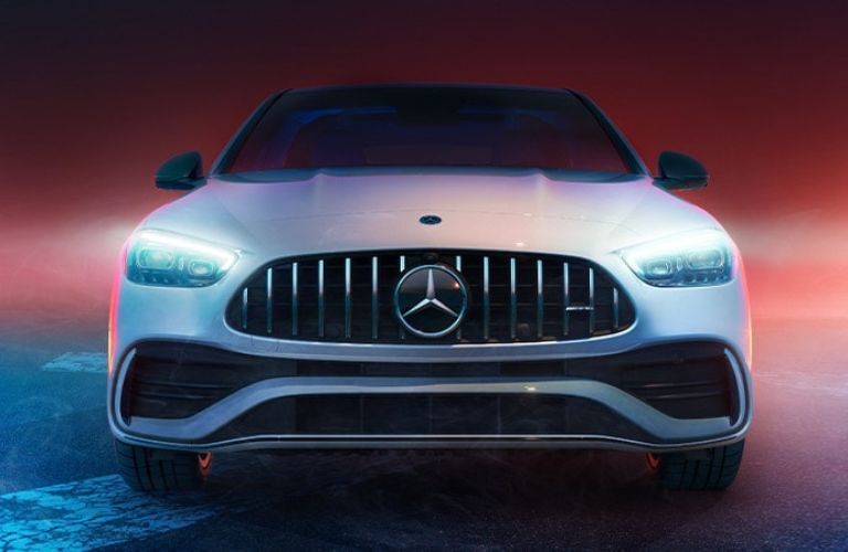 Front view of the 2026 Mercedes-Benz C-Class White