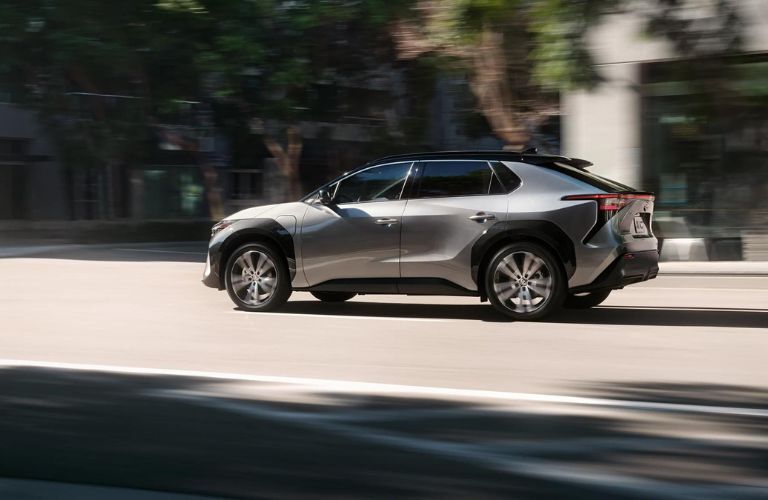 2023 Toyota bZ4X on a road