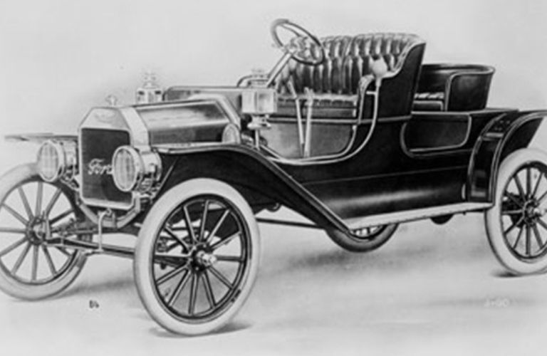 side view of the Ford Model T