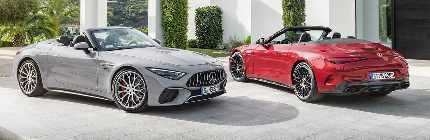2022 Mercedes-Benz AMG SL models next to each other