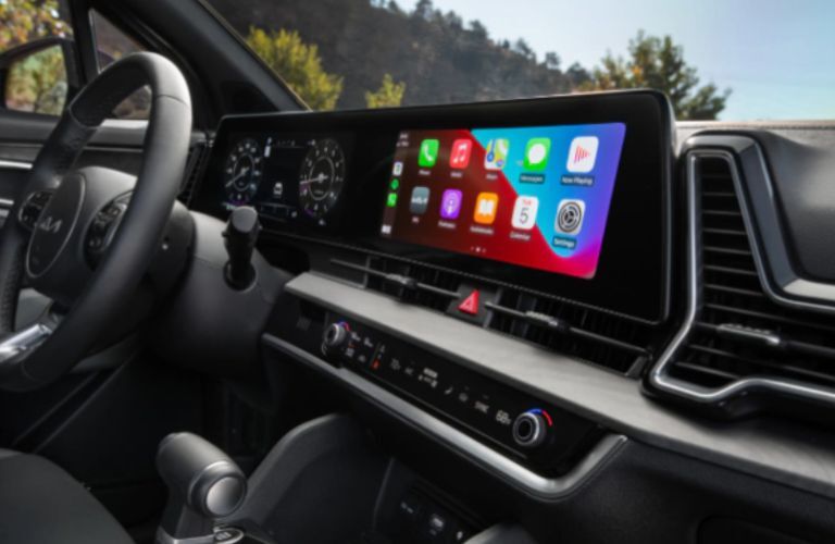 dashboard view of the 2023 Kia Sportage