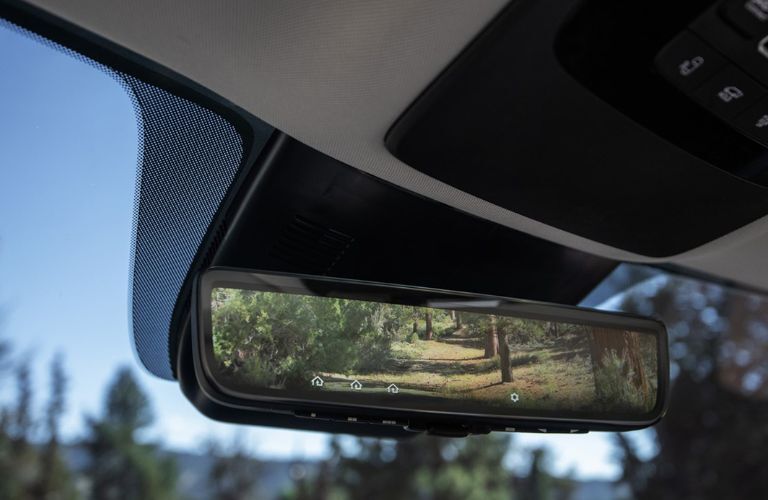 rear view mirror of the 2025 Kia Carnival MPV