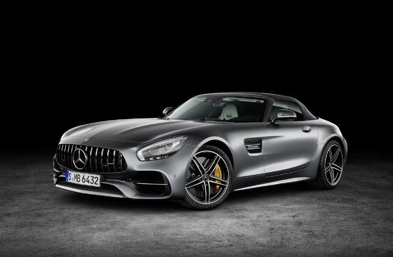 2018 Mercedes-Benz AMG® GT C Roadster gray side view
