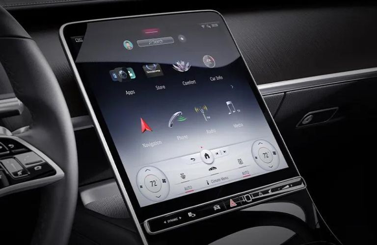 touchscreen of the 2024 Mercedes-Benz AMG S 63 E PERFORMANCE