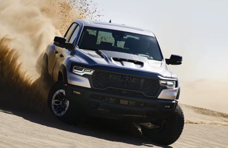 2025 Ram 1500 on a sandy terrain