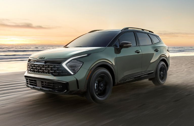 diagonal front view image of the 2025 Kia Sportage