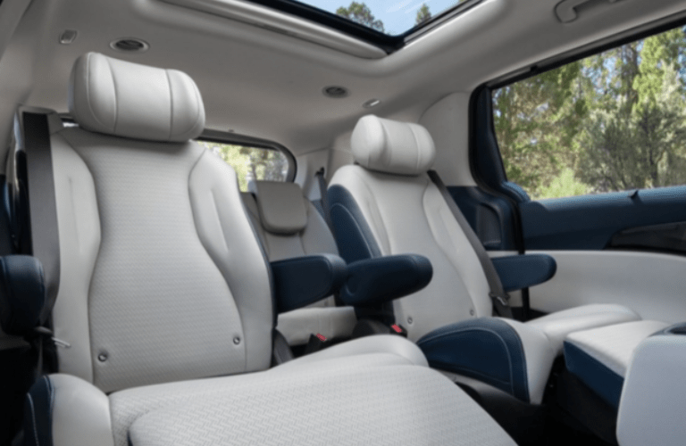 Rear seats of the 2025 Kia Carnival MPV