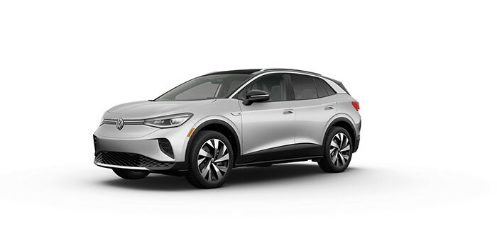 Exterior view of the ID.4 in Scale Silver Metallic