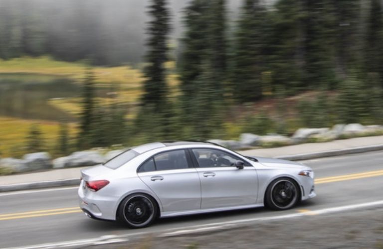 Mercedes-Benz sedan side view